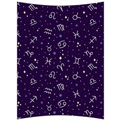 Vector Seamless Dark Zodiac Sign Star Symbol Pattern Back Support Cushion by Bedest