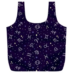 Vector Seamless Dark Zodiac Sign Star Symbol Pattern Full Print Recycle Bag (xxl) by Bedest