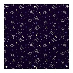 Vector Seamless Dark Zodiac Sign Star Symbol Pattern Banner And Sign 3  X 3  by Bedest