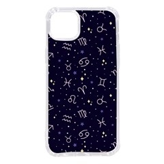 Vector Seamless Dark Zodiac Sign Star Symbol Pattern Iphone 14 Plus Tpu Uv Print Case