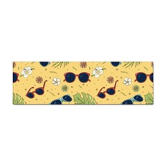 Seamless Pattern Of Sunglasses Tropical Leaves And Flower Sticker Bumper (10 Pack) by Bedest