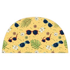 Seamless Pattern Of Sunglasses Tropical Leaves And Flower Anti Scalding Pot Cap by Bedest