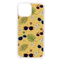 Seamless Pattern Of Sunglasses Tropical Leaves And Flower Iphone 13 Mini Tpu Uv Print Case