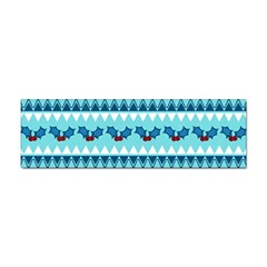 Blue Christmas Vintage Ethnic Seamless Pattern Sticker (bumper) by Bedest