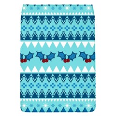 Blue Christmas Vintage Ethnic Seamless Pattern Removable Flap Cover (s)