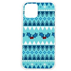 Blue Christmas Vintage Ethnic Seamless Pattern Iphone 12 Pro Max Tpu Uv Print Case by Bedest