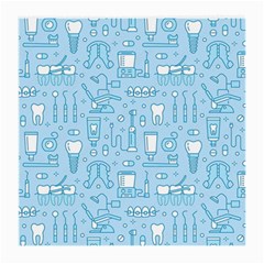 Dentist Blue Seamless Pattern Medium Glasses Cloth