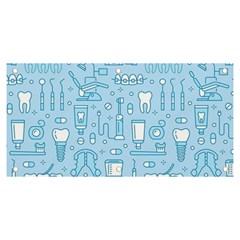 Dentist Blue Seamless Pattern Banner And Sign 6  X 3  by Bedest