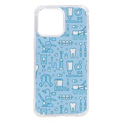 Dentist Blue Seamless Pattern Iphone 14 Pro Max Tpu Uv Print Case