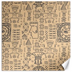 Aztec Tribal African Egyptian Style Seamless Pattern Vector Antique Ethnic Canvas 16  x 16 