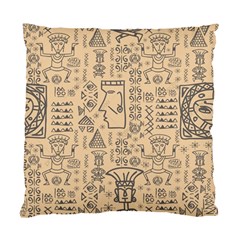 Aztec Tribal African Egyptian Style Seamless Pattern Vector Antique Ethnic Standard Cushion Case (Two Sides)