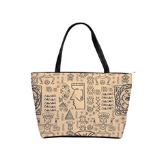 Aztec Tribal African Egyptian Style Seamless Pattern Vector Antique Ethnic Classic Shoulder Handbag