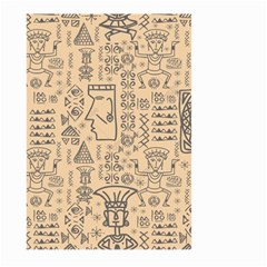 Aztec Tribal African Egyptian Style Seamless Pattern Vector Antique Ethnic Large Garden Flag (Two Sides)