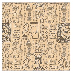 Aztec Tribal African Egyptian Style Seamless Pattern Vector Antique Ethnic Square Satin Scarf (36  X 36 ) by Bedest