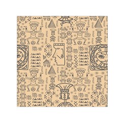 Aztec Tribal African Egyptian Style Seamless Pattern Vector Antique Ethnic Square Satin Scarf (30  x 30 )