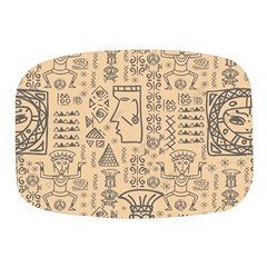 Aztec Tribal African Egyptian Style Seamless Pattern Vector Antique Ethnic Mini Square Pill Box