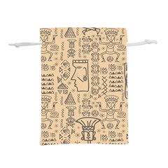 Aztec Tribal African Egyptian Style Seamless Pattern Vector Antique Ethnic Lightweight Drawstring Pouch (m)