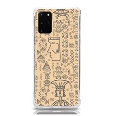 Aztec Tribal African Egyptian Style Seamless Pattern Vector Antique Ethnic Samsung Galaxy S20Plus 6.7 Inch TPU UV Case