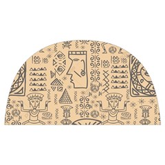 Aztec Tribal African Egyptian Style Seamless Pattern Vector Antique Ethnic Anti Scalding Pot Cap