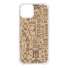 Aztec Tribal African Egyptian Style Seamless Pattern Vector Antique Ethnic Iphone 14 Tpu Uv Print Case by Bedest