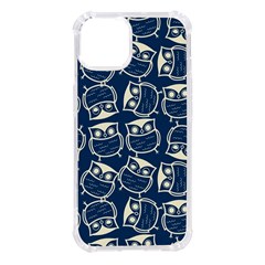 Cute Seamless Owl Background Pattern Iphone 14 Tpu Uv Print Case