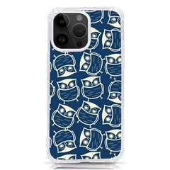 Cute Seamless Owl Background Pattern Iphone 14 Pro Max Tpu Uv Print Case by Bedest