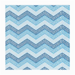 Seamless Pattern Of Cute Summer Blue Line Zigzag Medium Glasses Cloth by Bedest