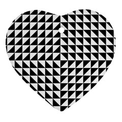 Optical-illusion-illusion-black Ornament (heart)