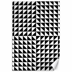 Optical-illusion-illusion-black Canvas 12  X 18  by Bedest