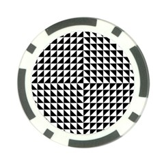 Optical-illusion-illusion-black Poker Chip Card Guard by Bedest