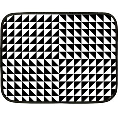 Optical-illusion-illusion-black Two Sides Fleece Blanket (mini) by Bedest