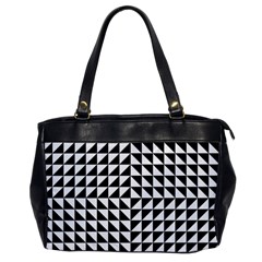 Optical-illusion-illusion-black Oversize Office Handbag by Bedest