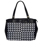 Optical-illusion-illusion-black Oversize Office Handbag Front