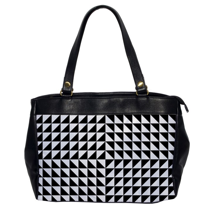 Optical-illusion-illusion-black Oversize Office Handbag