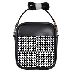 Optical-illusion-illusion-black Girls Sling Bag by Bedest