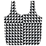 Optical-illusion-illusion-black Full Print Recycle Bag (XXL) Back