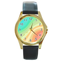 Arrangement-aesthetics-aesthetic Round Gold Metal Watch