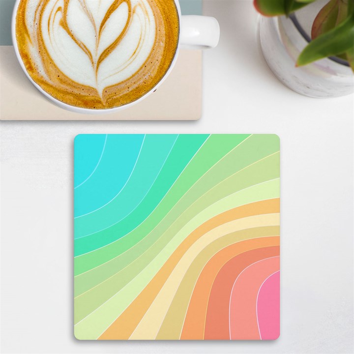 Arrangement-aesthetics-aesthetic UV Print Square Tile Coaster 