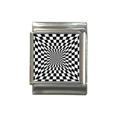 Optical-illusion-chessboard-tunnel Italian Charm (13mm) by Bedest