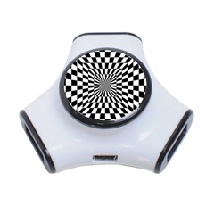 Optical-illusion-chessboard-tunnel 3-port Usb Hub by Bedest