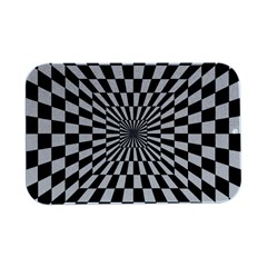 Optical-illusion-chessboard-tunnel Open Lid Metal Box (silver)   by Bedest