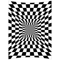 Optical-illusion-chessboard-tunnel Back Support Cushion by Bedest