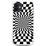 Optical-illusion-chessboard-tunnel iPhone 12/12 Pro TPU UV Print Case Front