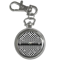 Art-optical-black-white-contrast Key Chain Watches by Bedest