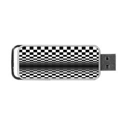 Art-optical-black-white-contrast Portable Usb Flash (one Side) by Bedest