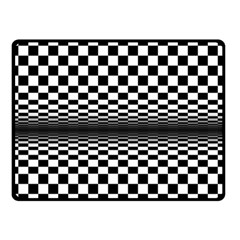 Art-optical-black-white-contrast Two Sides Fleece Blanket (small) by Bedest