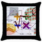 Mathematics Formula Physics School Throw Pillow Case (Black) Front