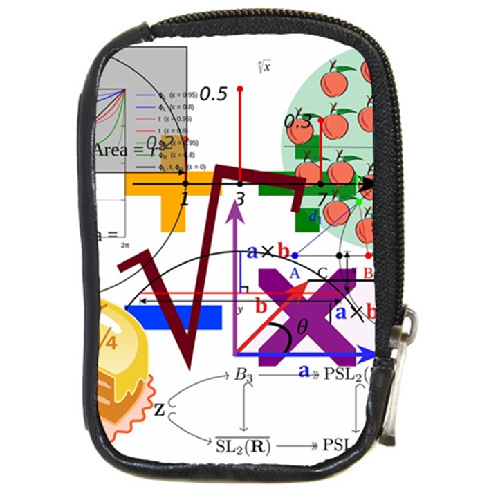 Mathematics Formula Physics School Compact Camera Leather Case