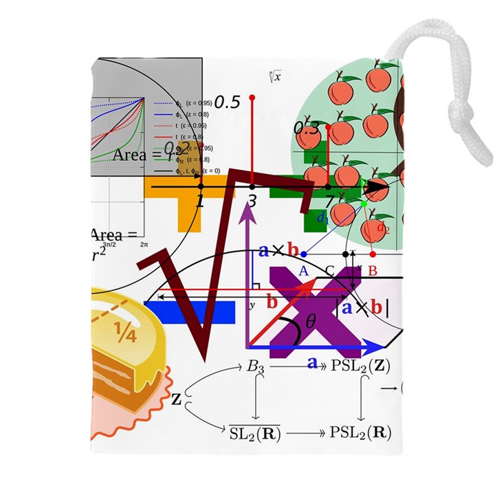 Mathematics Formula Physics School Drawstring Pouch (4XL)