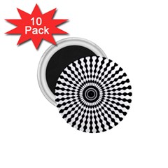 Starburst-sunburst-hypnotic 1 75  Magnets (10 Pack)  by Bedest